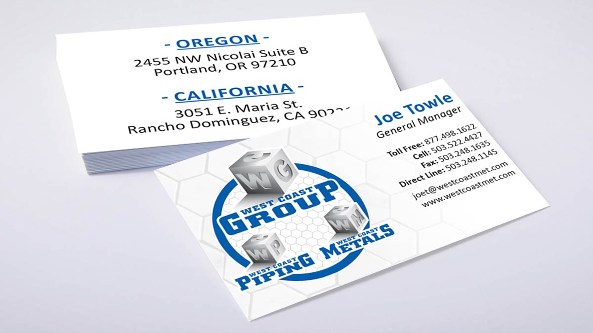 West Coast Metals - Business Card